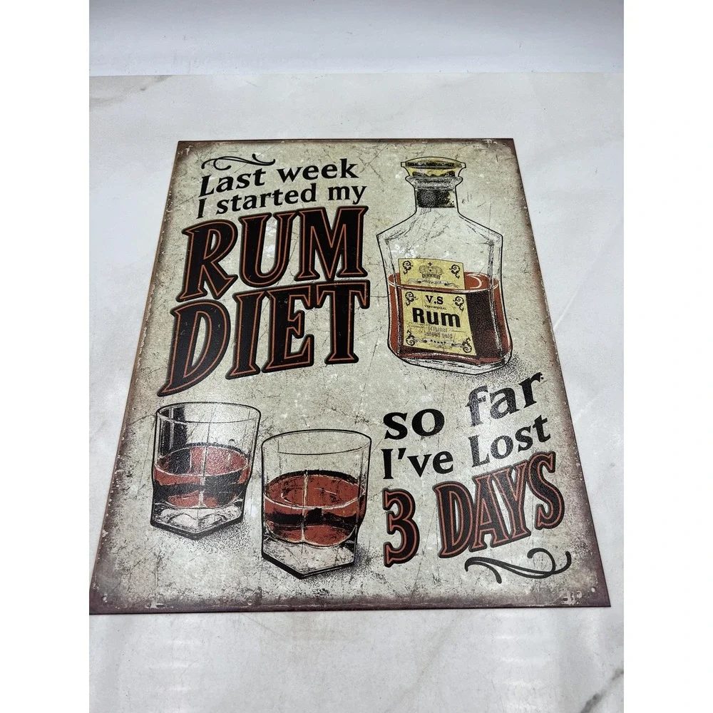 Seagram's Gin Tonic Bar Mirror Sign Glass Break Ice Vintage Barware 23x17 Decor